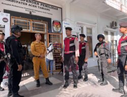 Ciptakan Kamtibmas Menjelang Pilkada 2024,  Polres Aceh Tamiang Tingkatkan Patroli Bersama Personil Brimob
