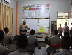 Kapolres Aceh Tamiang Menerima Kunjungan Ka SPN Polda Aceh ke Polres Aceh Tamiang