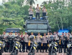 Polres Pidie Jaya Siagakan Peleton Power On Hand untuk Kawal Pilkada 2024 yang Kondusif