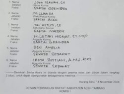 Sarat Kepentingan” Penetapan AKD Ketua Komisi Satu dan Dua DPRK Aceh Tamiang Terancam PSU