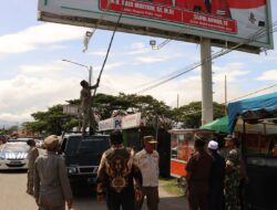 Polres Pidie Jaya Kawal Optimalisasi Masa Tenang Pemilukada 2024 dengan Penertiban APK