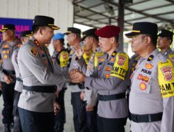 Kapolres Pidie Lepas BKO Polda Aceh, Usai Laksanakan Pengamanan TPS