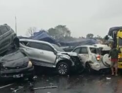 Kecelakaan Beruntun Di Tol Cipularang KM 92 Satu Orang Dikabarkan Meninggal.
