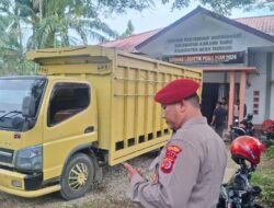 Pengamanan Pergeseran Logistik Pilkada 2024 Kecamatan Tenggulun Menuju Gudang Logistik KIP Aceh Tamiang