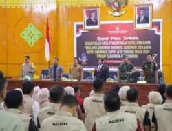 Kapolres Hadiri pembukaan Rapat Pleno Rekapitulasi penghitungan perolehan suara Pilkada Kabupaten Aceh Tamiang
