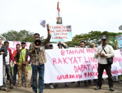 PT Medco E&P Malaka Di Demo GEURAM (Gerakan Masyarakat Menggugat )