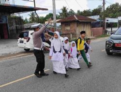 Satlantas Polres Aceh Tamiang Strong Point, Cegah dan Antisipasi Macet