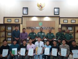 Dandim 0103/Aceh Utara Berikan Apresiasi Dan Penghargaan Kepada Tim Basket Binaan.