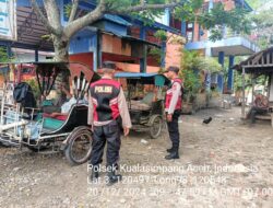 Cegah Guantibmas, Personel Polsek Kuala Simpang Tingkatkan Patroli Dialogis