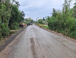 Proyek Pengaspalan Di Jalan Lintas Julok Indra Makmur Tidak Sesuai.