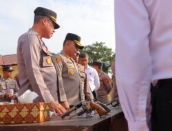 Cek Senpi Personelnya, Kapolres Aceh Tamiang: Gunakan sesuai S.O.P dan Untuk Melindungi Masyarakat