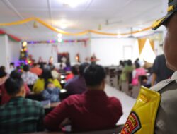 Pastikan Keamanan Saat Perayaan Natal, Kapolres Aceh Tamiang Turun Langsung Cek Pangamanan Rumah Ibadah Umat Kristiani