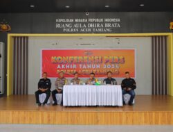 Gelar Press Release Akhir tahun, Kapolres Aceh Tamiang ungkap Capaian Kasus Selama Tahun 2024