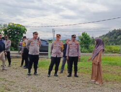 Kapolres Pidie Jaya Tinjau Lahan Perkarangan Pangan Bergizi Binaan Polsek Panteraja