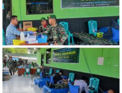 Jajaran TNI di Kabupaten Poso Gelar Kegiatan Bakti Sosial Donor Darah dalam Rangka Hari Juang TNI-AD Ke-79