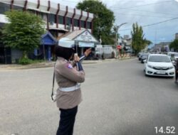 Satlantas Polres Lhokseumawe Ajak Masyarakat Tertib Lalu Lintas Lewat Penyuluhan Keliling