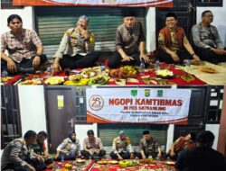 Polsek Pondok Gede Road show Ngopi Bareng Kamtibmas.