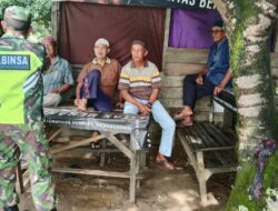 Pupuk Kebersamaan, Babinsa Komsos Dengan Tokoh Agama