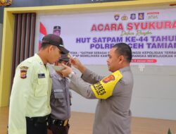 Polres Aceh Tamiang Gelar Syukuran Dalam Rangka HUT Satpam Ke-44