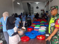 Kodim 0117/Aceh Tamiang Dampingi Giat Makan Bergizi Gratis Bagi 3.234 Pelajar
