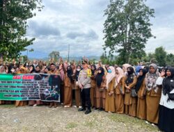 133 Personel Polres Pidie Jaya Pastikan Aksi Damai Honorer Berjalan Kondusif