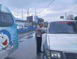 Satlantas Polres Aceh Tamiang Giat Ops Rutin Cegah Guantibmas di Jalan Raya