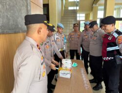 Kapolres Pidie Jaya Sidak Urine Usai Cuti Bersama, 8 Personel Dinyatakan Bersih dari Narkotika