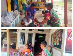 Babinsa Koramil 1311-02/Bungku Selatan Jalin Silaturahmi dengan Masyarakat Desa Sainoa