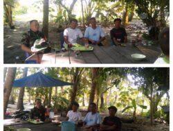 Babinsa Koramil 1311-07/Menui Kepulauan Desa Masadian Laksanakan Komsos dengan Masyarakat Sekaligus Sosialisasi Penerimaan Calon Prajurit TNI AD