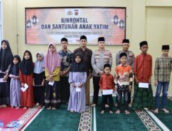 Polres Pidie Jaya Tebar Kepedulian: Binrohtal, Santunan Yatim, dan Tausiyah untuk Tahanan