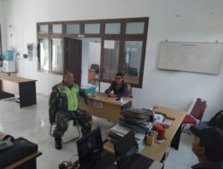 Update Data Wilayah, Babinsa Melaksanakan Puldata Ter Kantor Desa