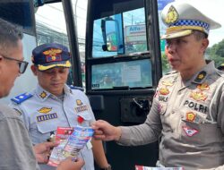 Satgas Operasi Keselamatan Candi 2025 Polda Jateng Rampcheck Kendaraan dan Periksa Kesehatan Pengemudi di Terminal Bayangan Sukun Banyumanik