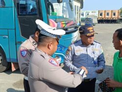 Cegah Risiko Kecelakaan, Satlantas Polres Pidie Lakukan Ramp Check Mobil Penumpang