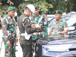 Cegah Pelanggaran Lalu Lintas, Brigif 6 Kostrad Laksanakan Kegiatan Gaktib Kendaraan