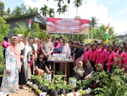 Bersama Bhayangkari, Kapolres Pidie Jaya Launching Program Pangan Lestari untuk Gizi Sehat