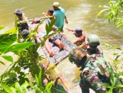 Prajurit Yonif 501 Kostrad Evakuasi Warga Maybrat dari Serangan Babi Hutan