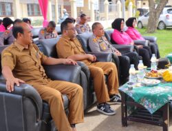 Kapolres Aceh Tamiang didampingi Ketua Bhayangkari Cabang Aceh Tamiang Ikuti Launching penguatan program Pekarangan Pangan Lestari (P2L)
