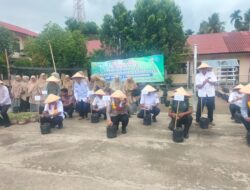 Kapolres Pidie Jaya Launching Program Pekarangan Pangan Lestari di SMP Negeri 1 Trienggadeng