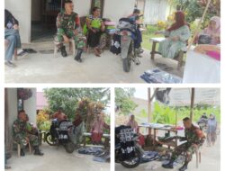 Babinsa Koramil 1311-06/Bungku Utara Laksanakan Anjangsana dan Silaturahmi di Desa Baturube