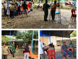 BABINSA KORAMIL 1311-08/SOYO JAYA BANTU WARGA PERSIAPAN ACARA PERNIKAHAN