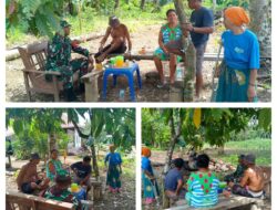 Tingkatkan Keakraban: Babinsa Koramil 1311-06/Bungku Utara Laksanakan Anjangsana dan Silaturahmi di Desa Kalombang