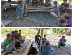 Koptu Maradona Siregar Laksanakan Anjangsana dan Silaturahmi di Desa Opo, Wujudkan Kemanunggalan TNI dengan Rakyat