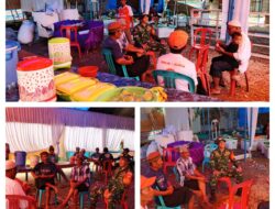 Pererat Silaturahmi, Babinsa  Koramil 1311-08/Soyo jaya Desa Sumara Jaya Anjangsana dengan Tokoh Masyarakat dan Tokoh Agama