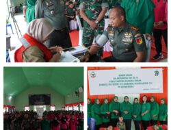 Persit Kartika Chandra Kirana Cabang LXVII Kodim 1311/Morowali Menggelar Donor Darah Dalam Rangka HUT Persit Ke-79 Tahun 2025