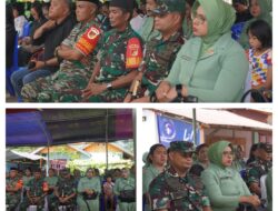 Para Perwira Kodim 1311/Morowali bersama Anggota dan Persit berikan semangat dan Motivasi kepada Anggota yang berduka