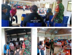 BABINSA KORAMIL 1311-05/MORI ATAS DAMPINGI LOMBA IBU-IBU PKK DESA TAENDE