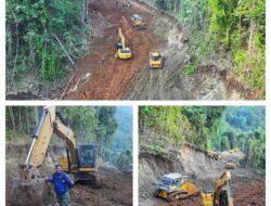 Kerahkan 15 alat berat TMMD-123 di Morowali Bangun Jalan Untuk Masyarakat