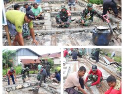 Kekompakan TNI-Polri dan Masyarakat dalam Satgas TMMD Ke-123 Kodim 1311/Morowali