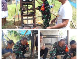 Dansatgas TMMD Kodim 1311/Morowali Terjun Langsung Bangun Sumur Bor Demi Kesejahteraan Masyarakat