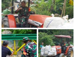 Dansatgas TMMD Kodim 1311/Morowali Turun Langsung Distribusikan Material ke Lokasi Pembangunan